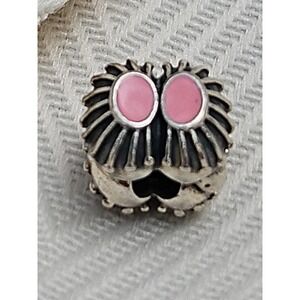 PANDORA Pink Oyster Shell Enamel Clip Sterling Silver 790578EN24 Authentic‎